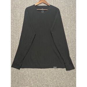 Origin core tee crewneck shirt long sleeve black mens Large made in usa